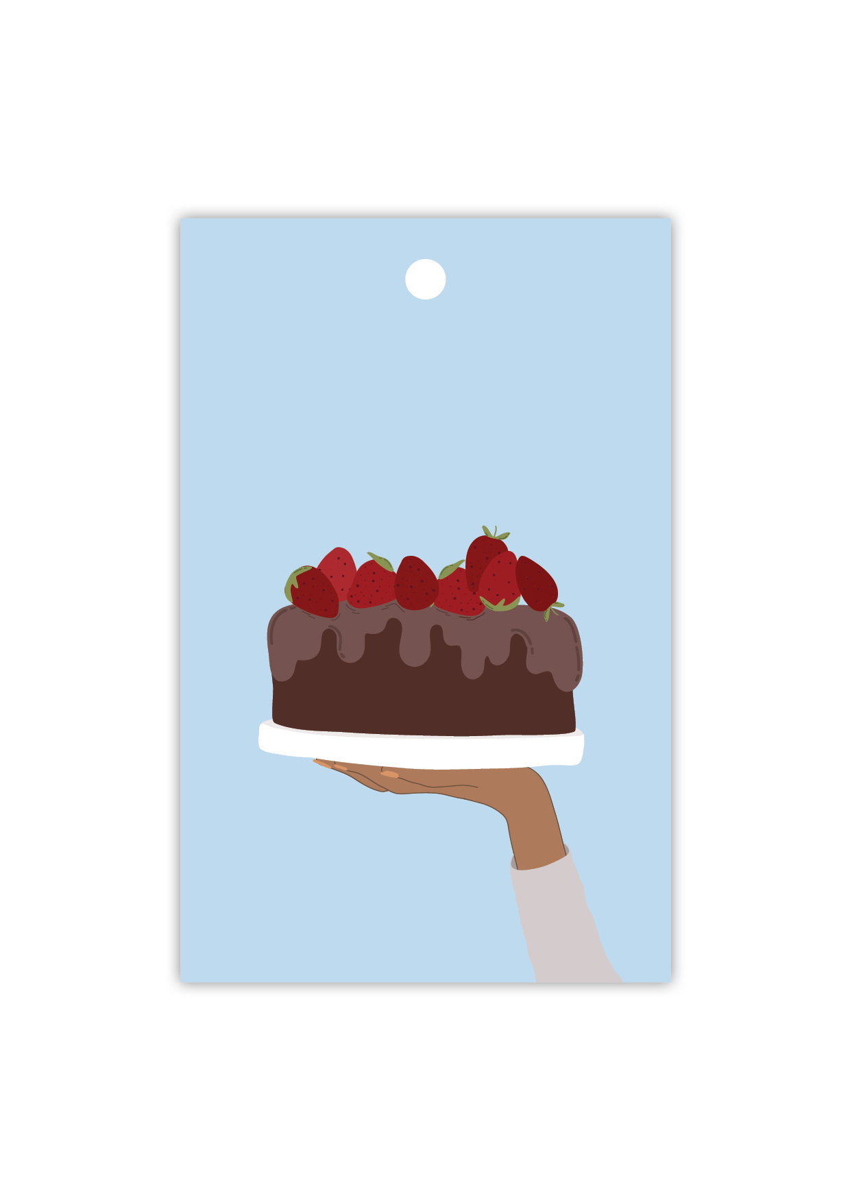 Strawberry Cake - Gift Tag