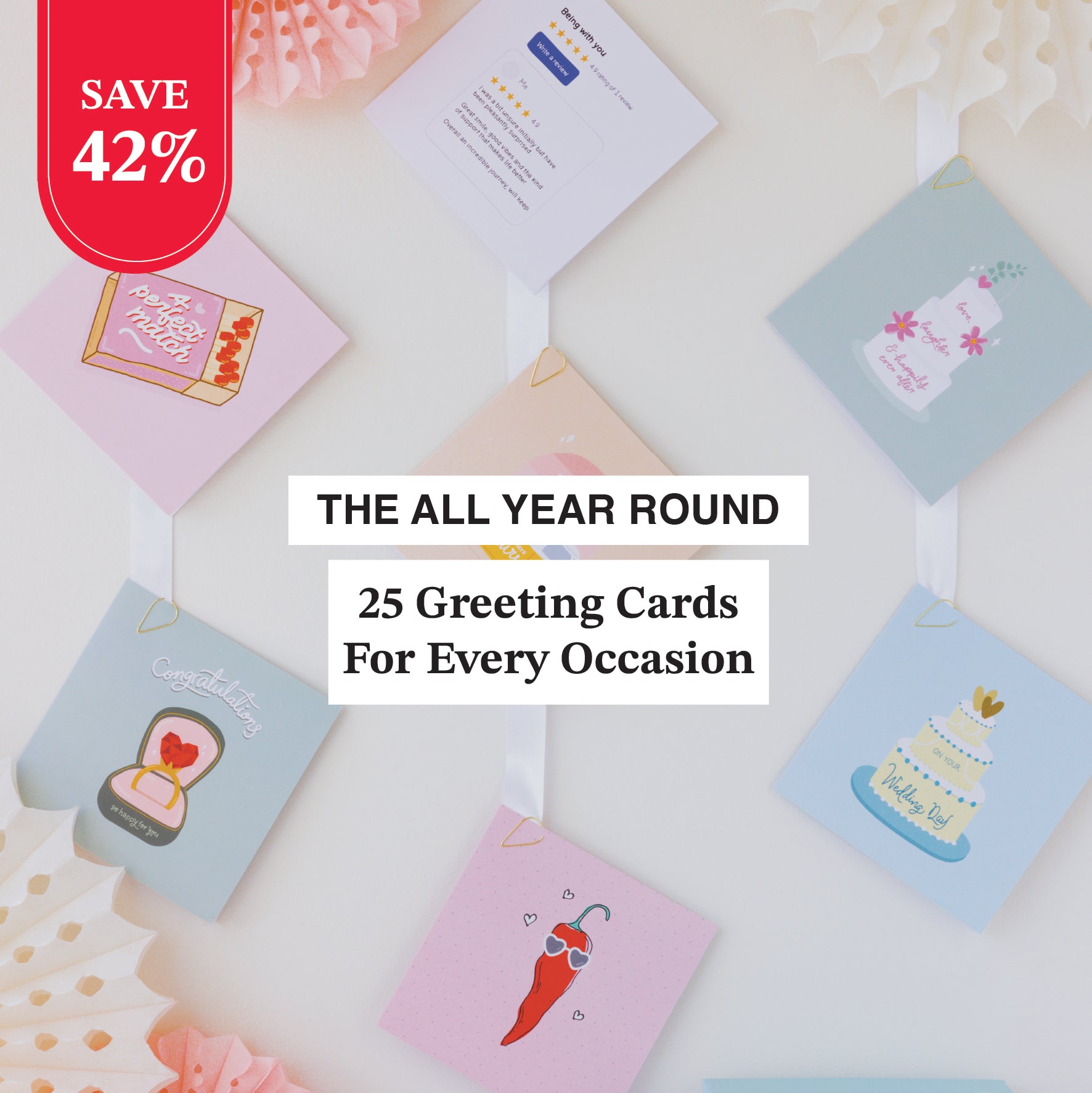 25 Year-Round Greeting Card Drawer