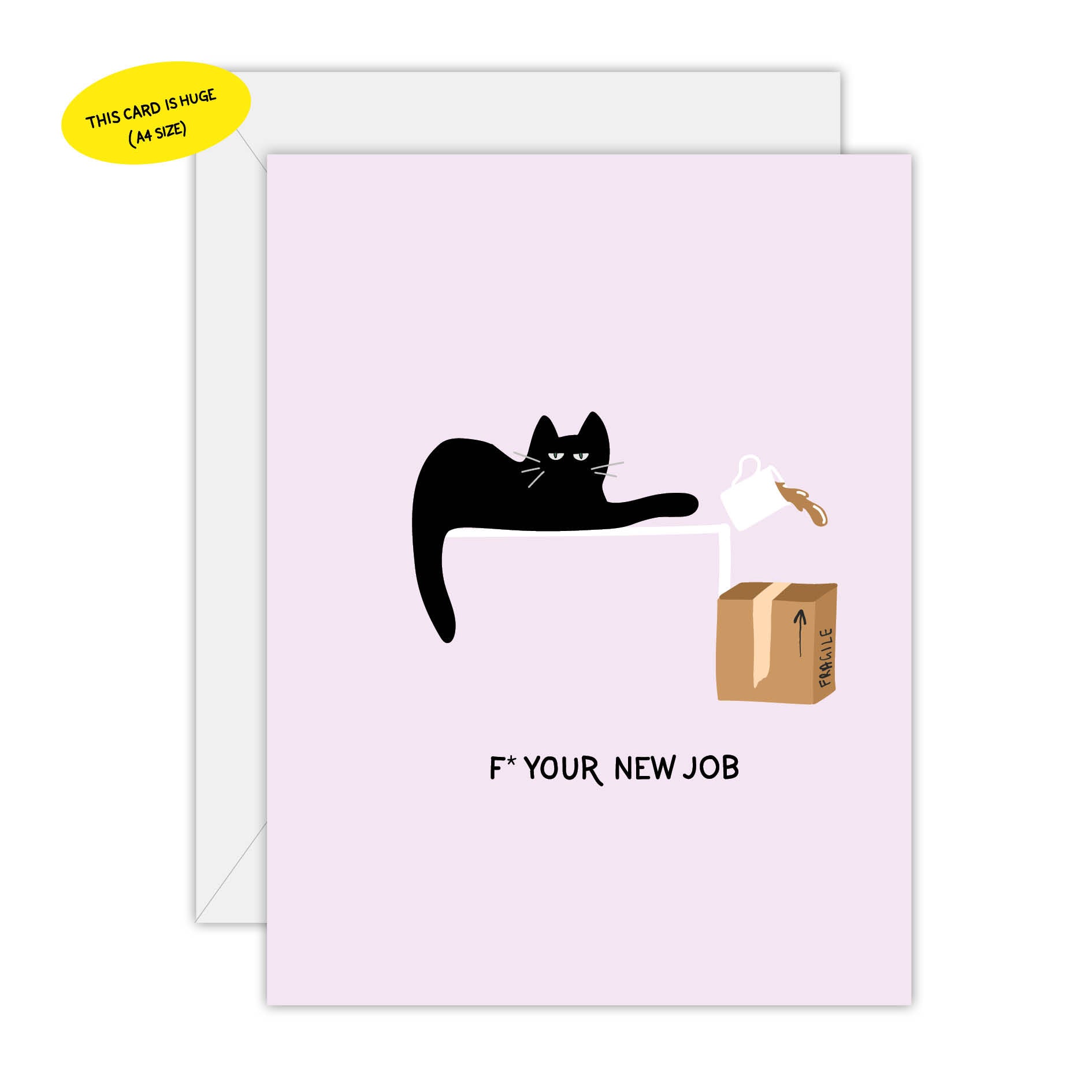 F your new job - Congratulations Card