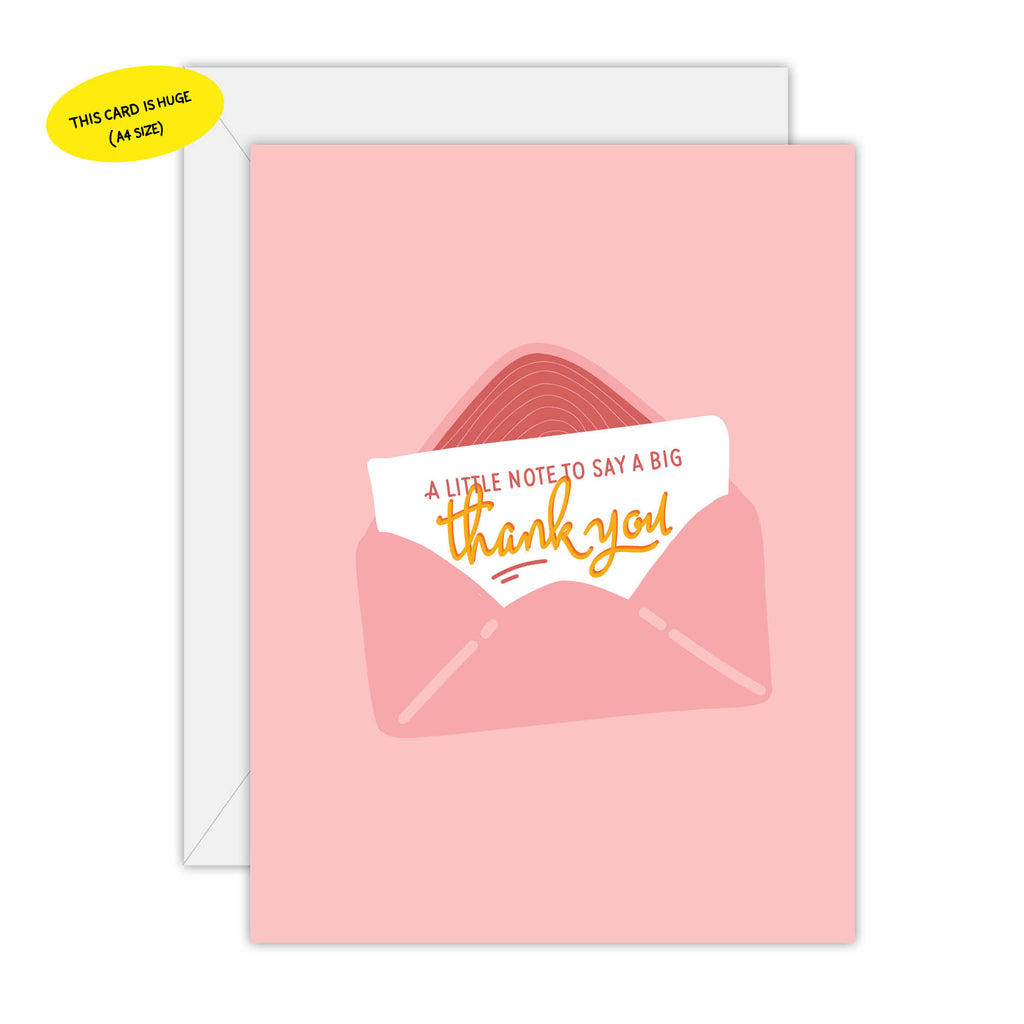 A little note to say a big thank you