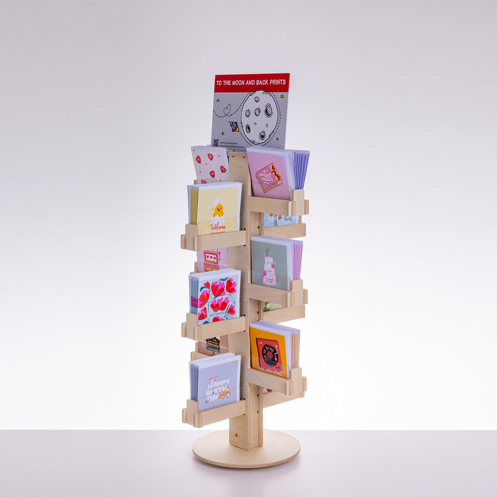 Mini Wooden Card Spinner