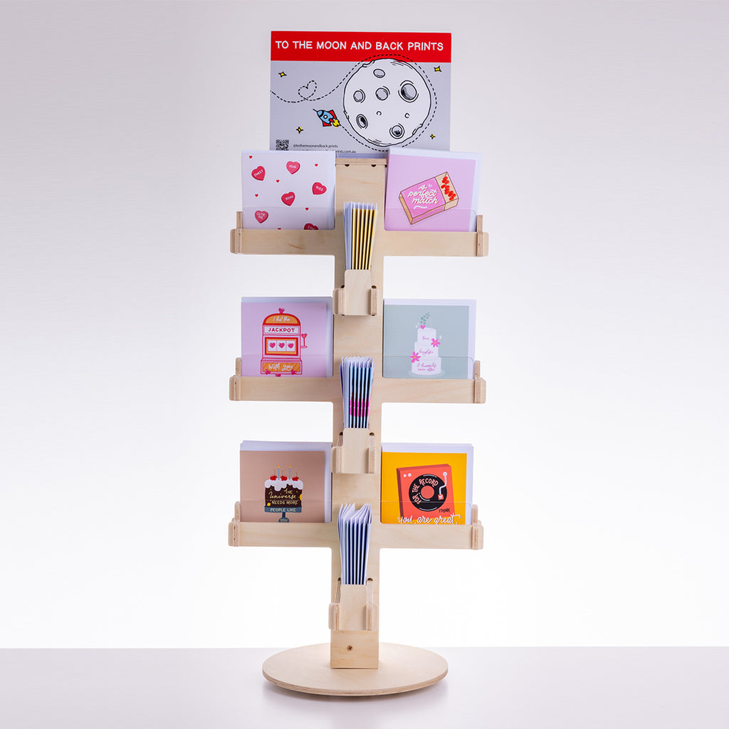 Mini Wooden Card Spinner