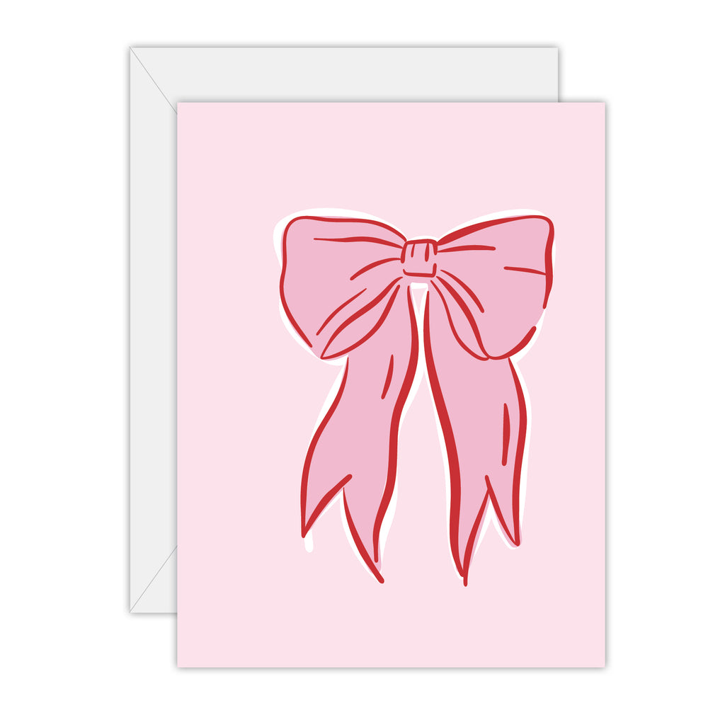 Bow - Blank Greeting Card
