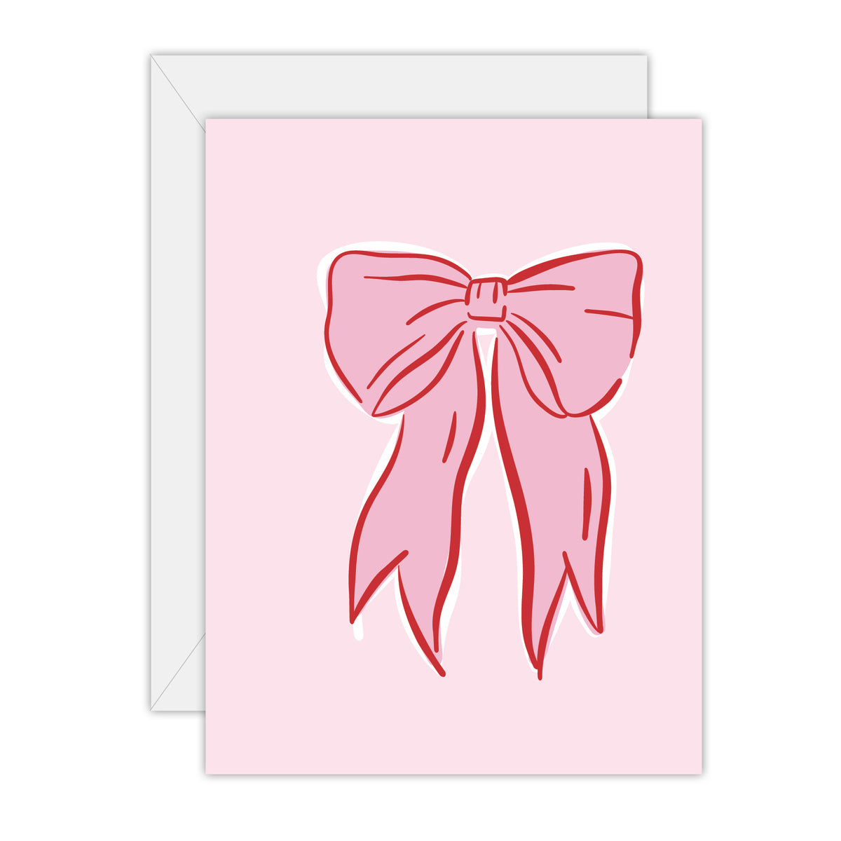 Bow - Blank Greeting Card