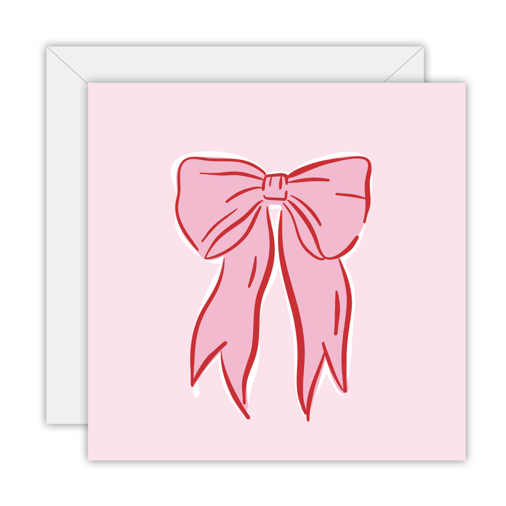 Bow - Blank Greeting Card