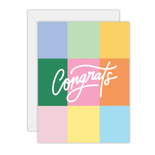 Colour Congrats - Congratulations Card