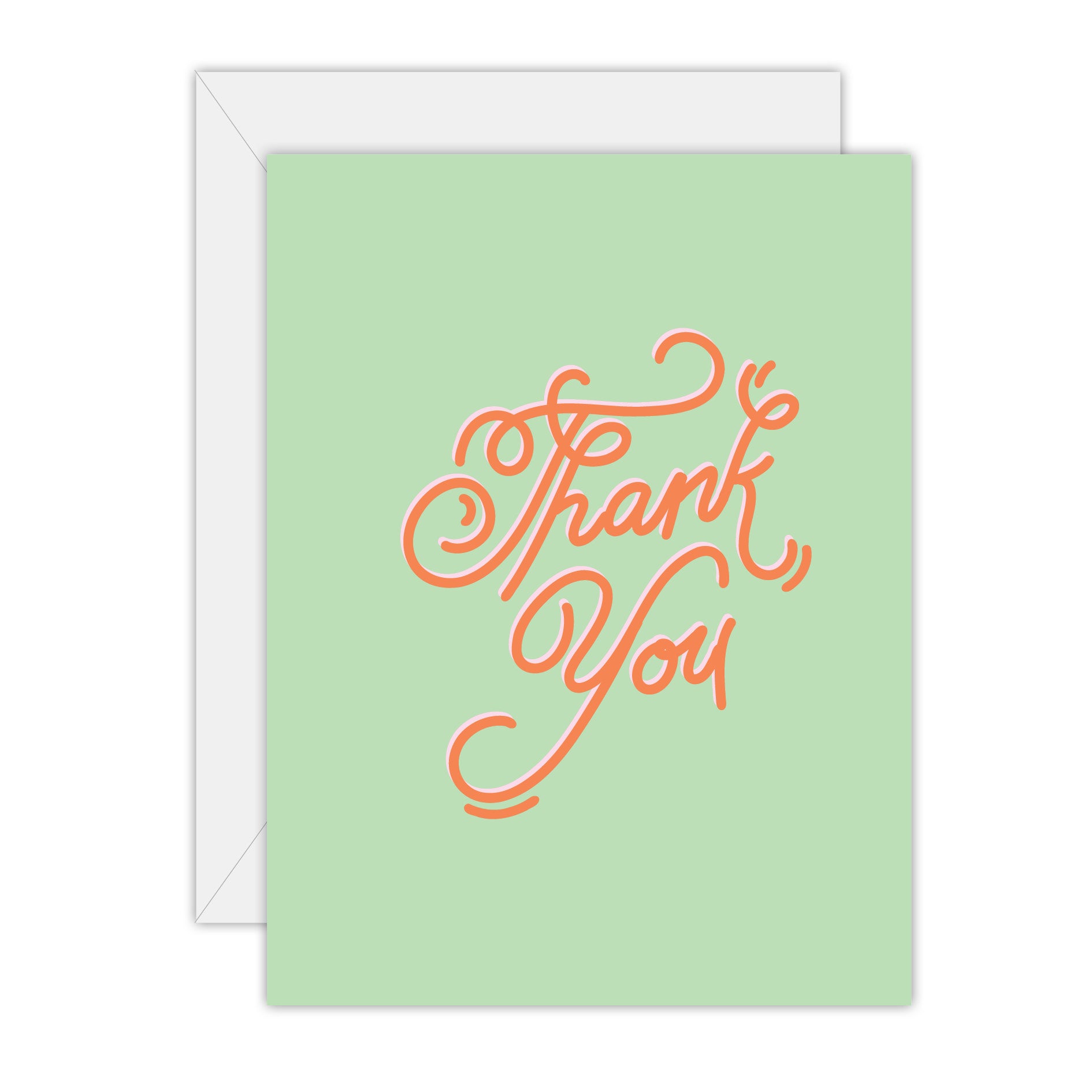 Hand Lettered - Thank You Card