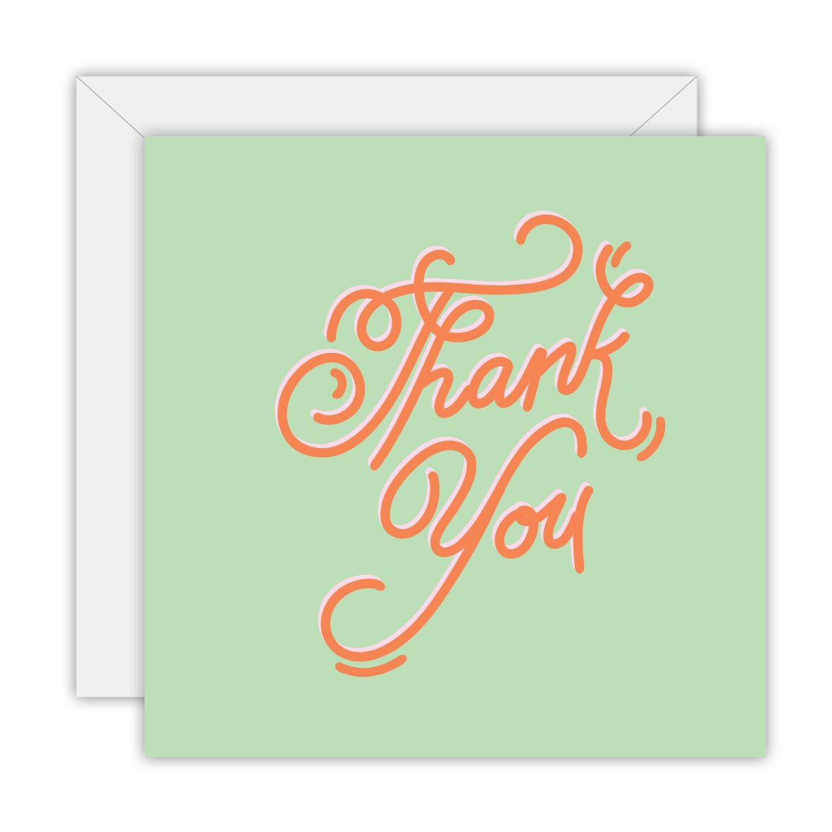 Hand Lettered - Thank You Card