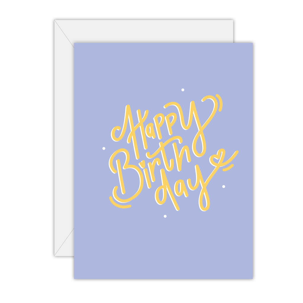 Hand Lettered - Happy Birthday