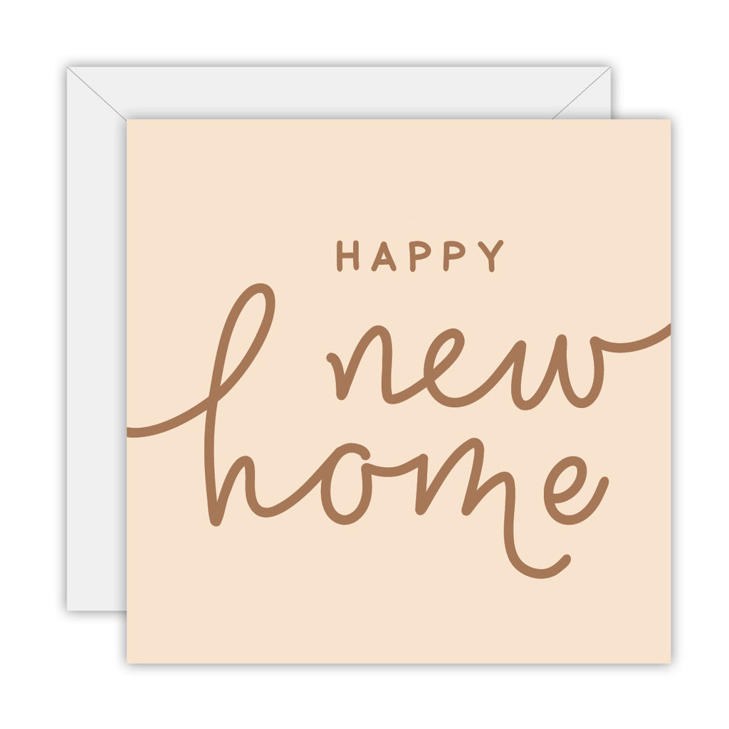 Hand Lettered - Happy New Home
