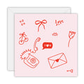 Love doodles - Love and Friendship Greeting Card