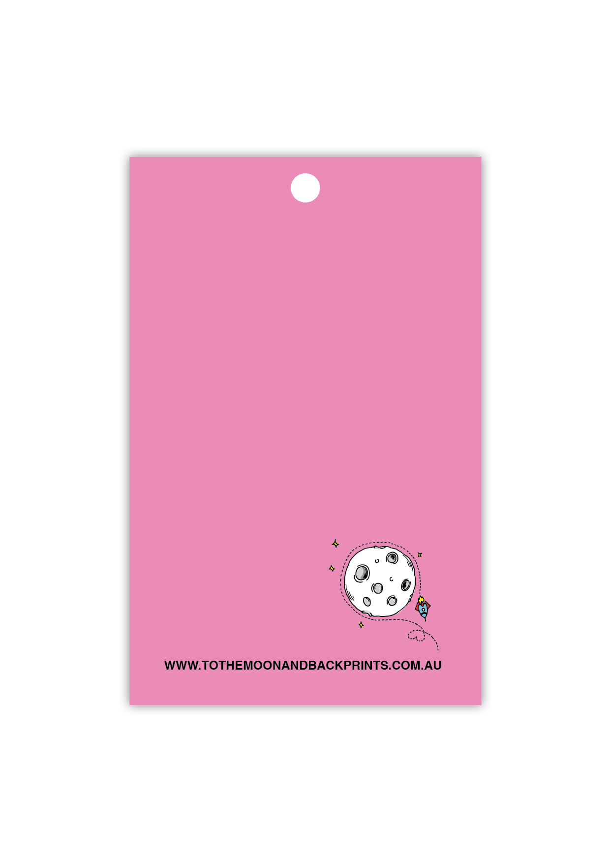 A Christmas wish - type - pink on yellow - Gift Tag