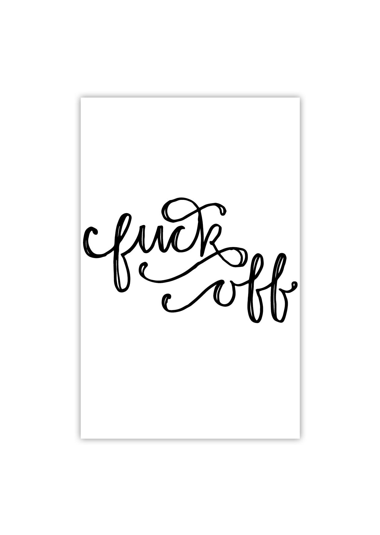 F Off  - Gift Tag