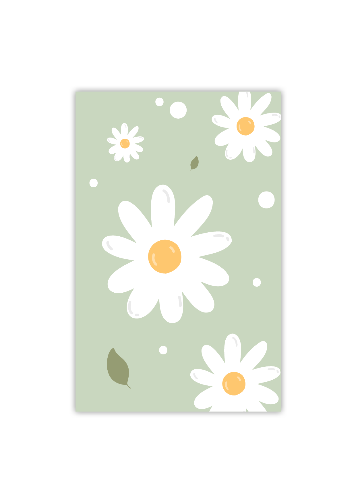 Floral - Green  - Gift Tag