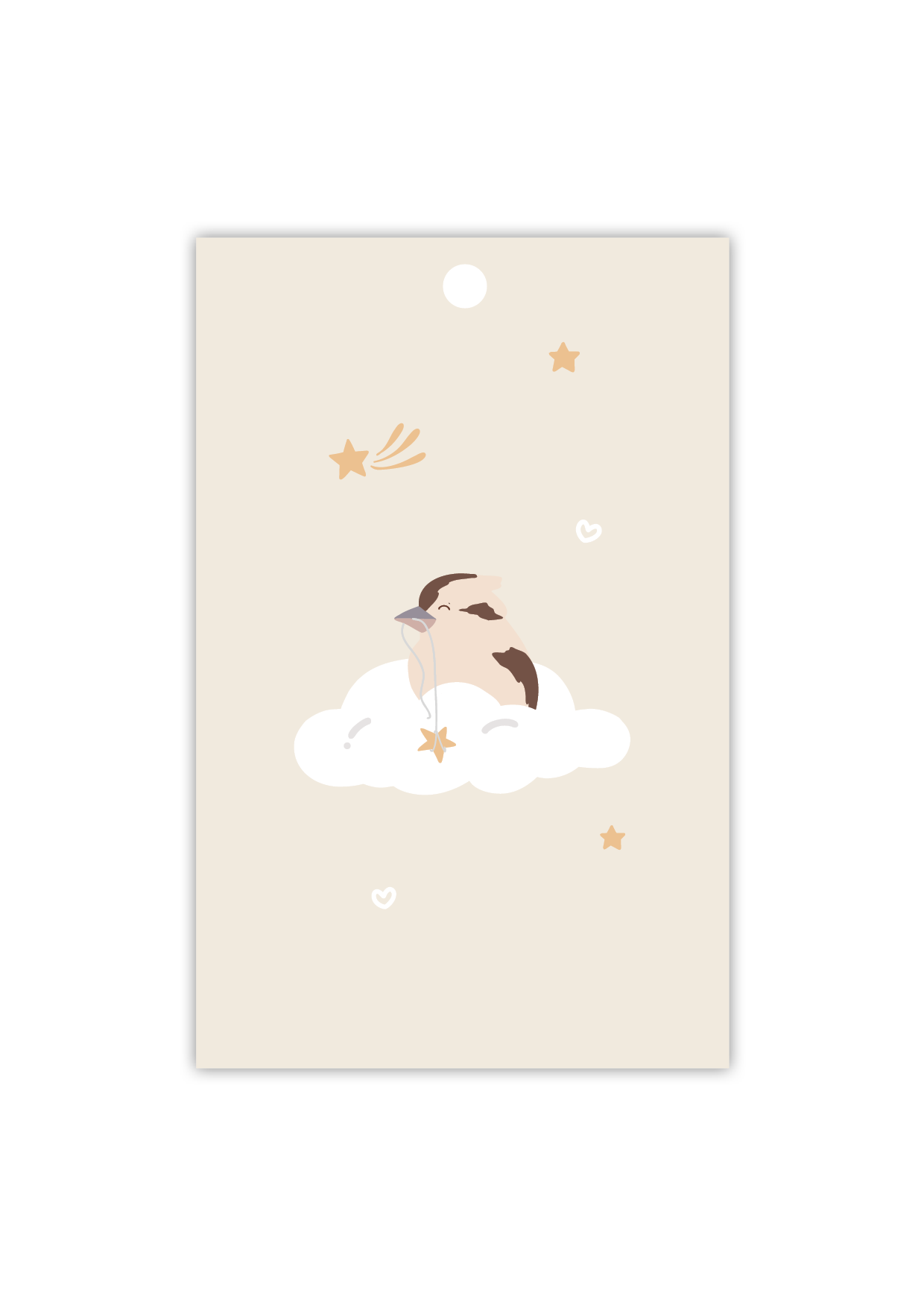 Baby - Kookaburra on Cloud  - Gift Tag