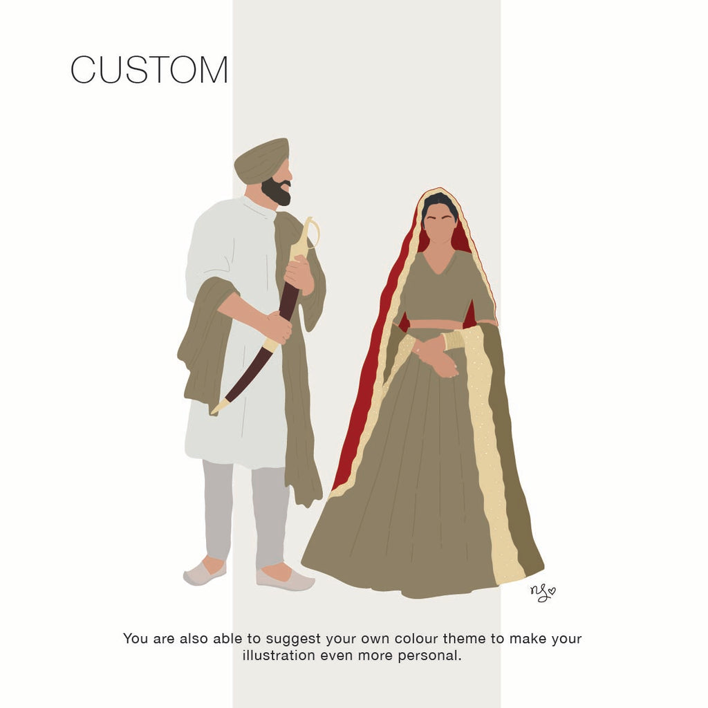 Custom Modern Monochrome Illustration – Digital Portrait PDF