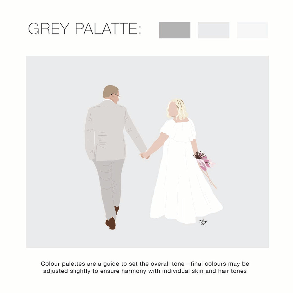 Custom Modern Monochrome Illustration – Digital Portrait PDF