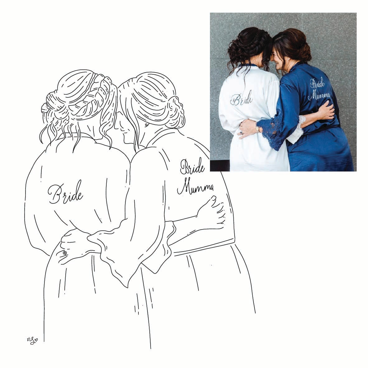 Custom Fine Line Illustration