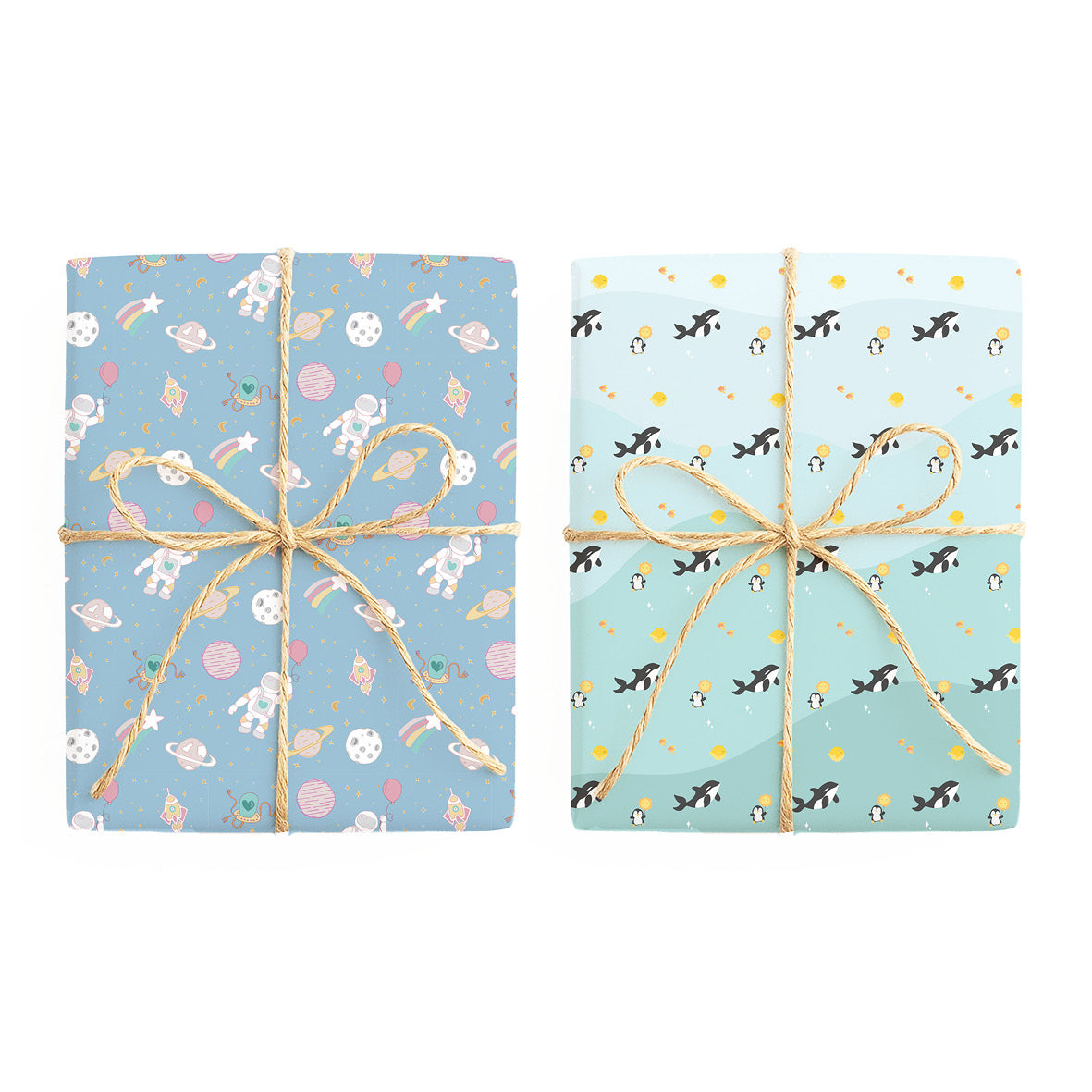 Out of this world / Under the sea - Double Sided Wrapping Paper
