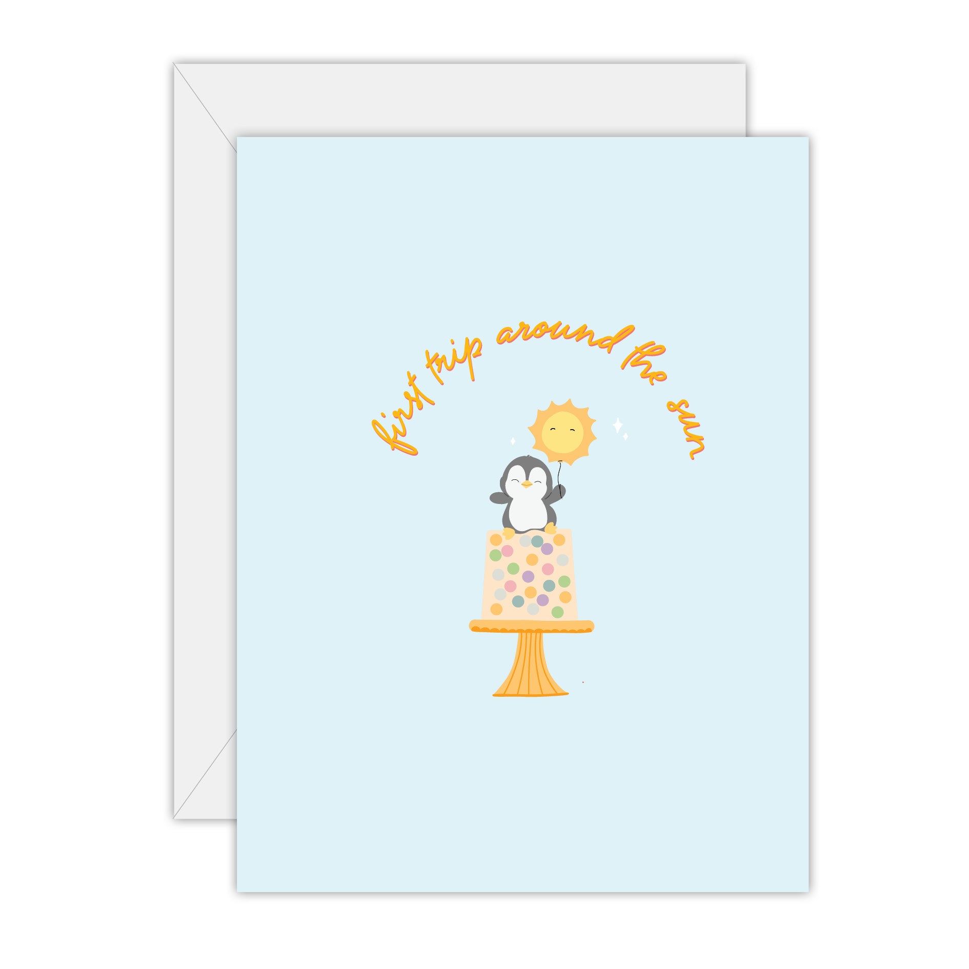First trip around the sun - First Birthday Card