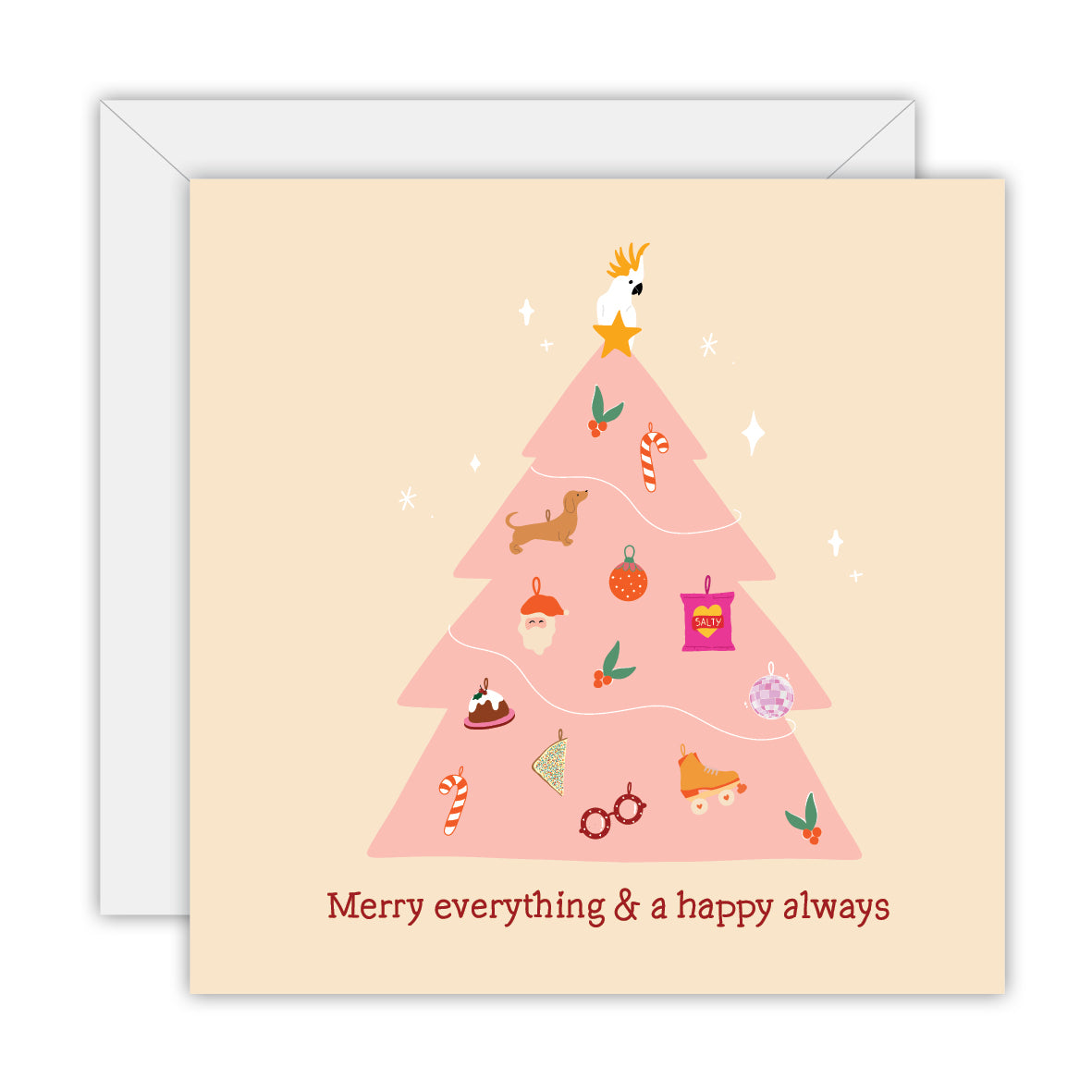 Merry Everything & Happy Always - Tree - Christmas Greeting Card