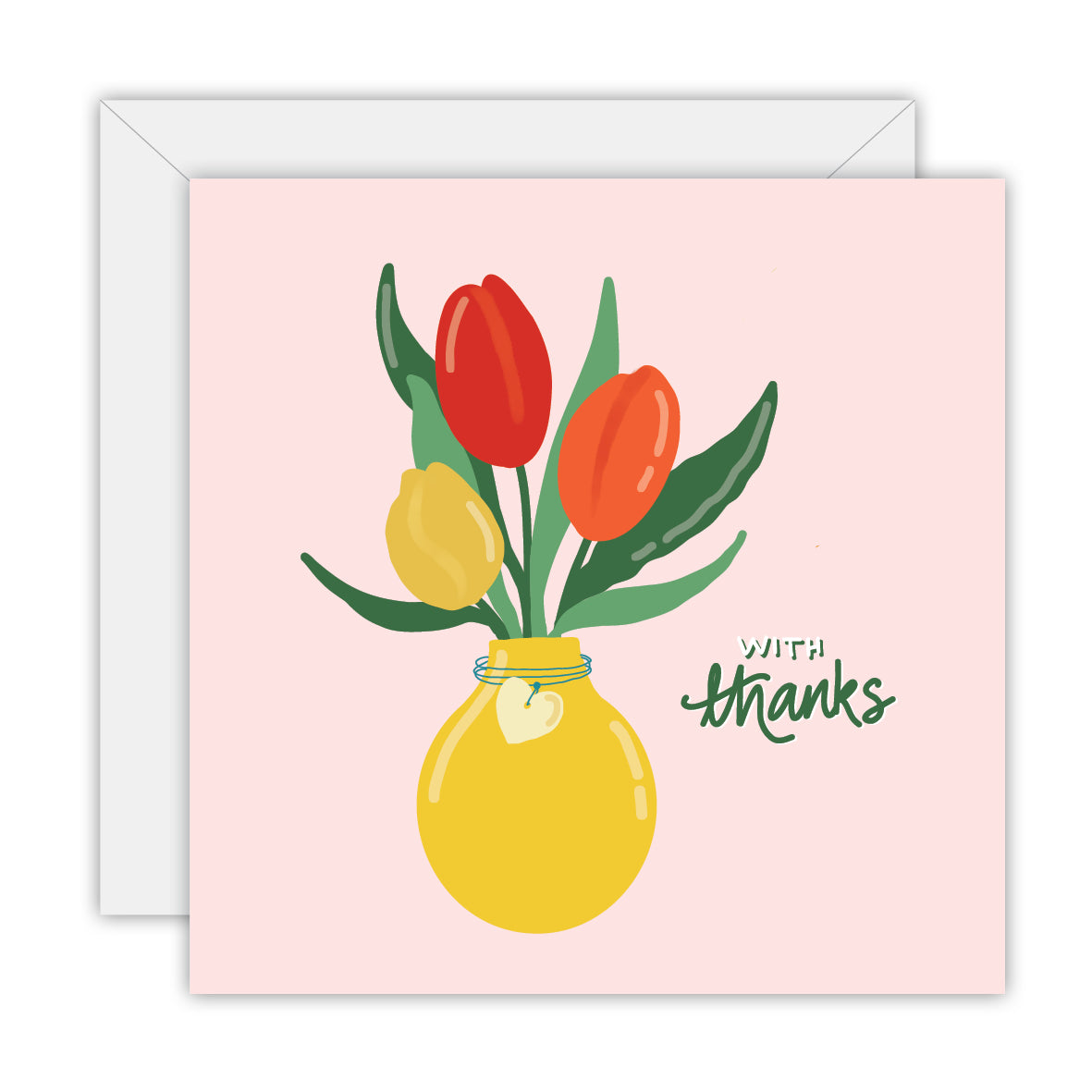 With thanks - Thank You Greeting Card