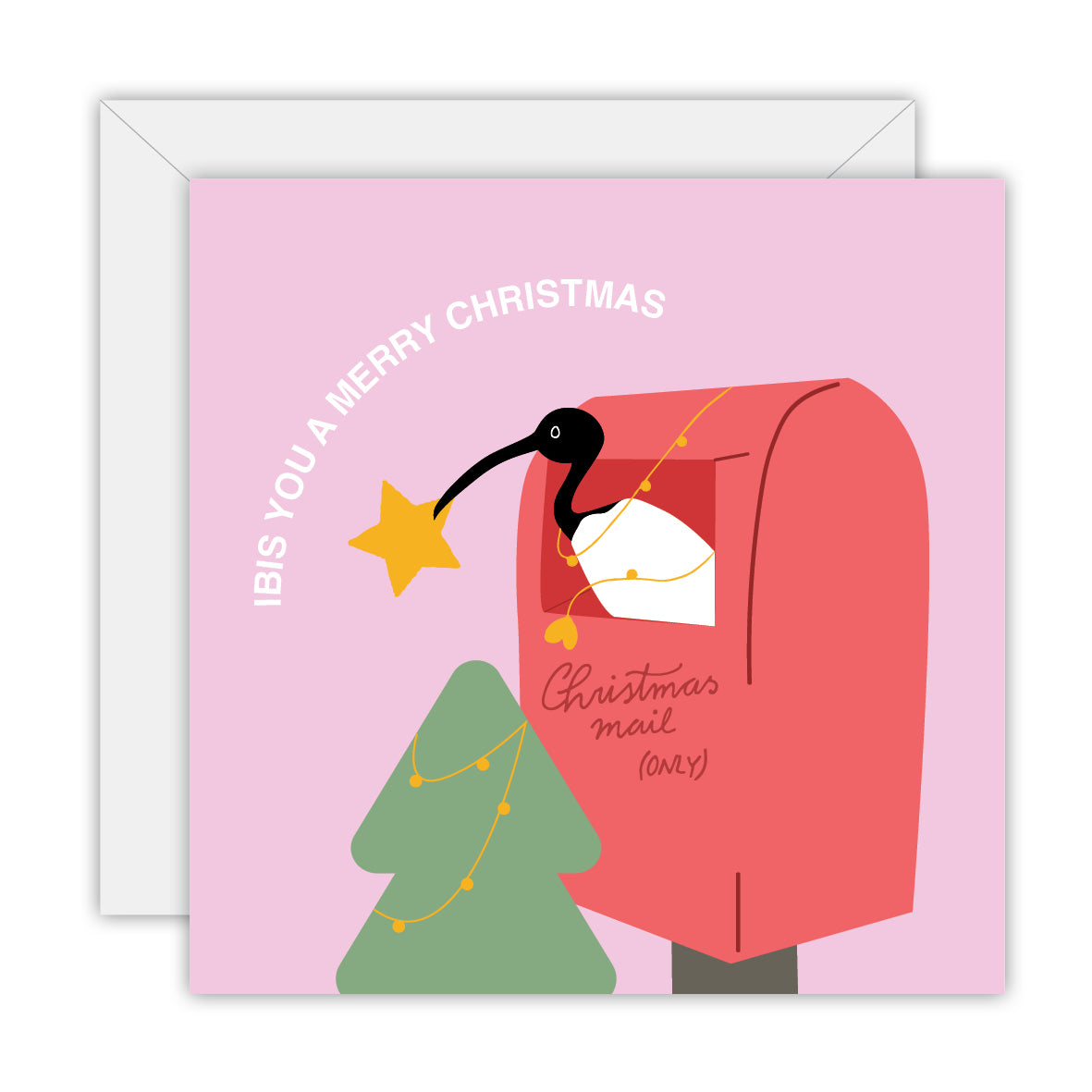 Ibis Range - Post Box - Christmas Greeting Card