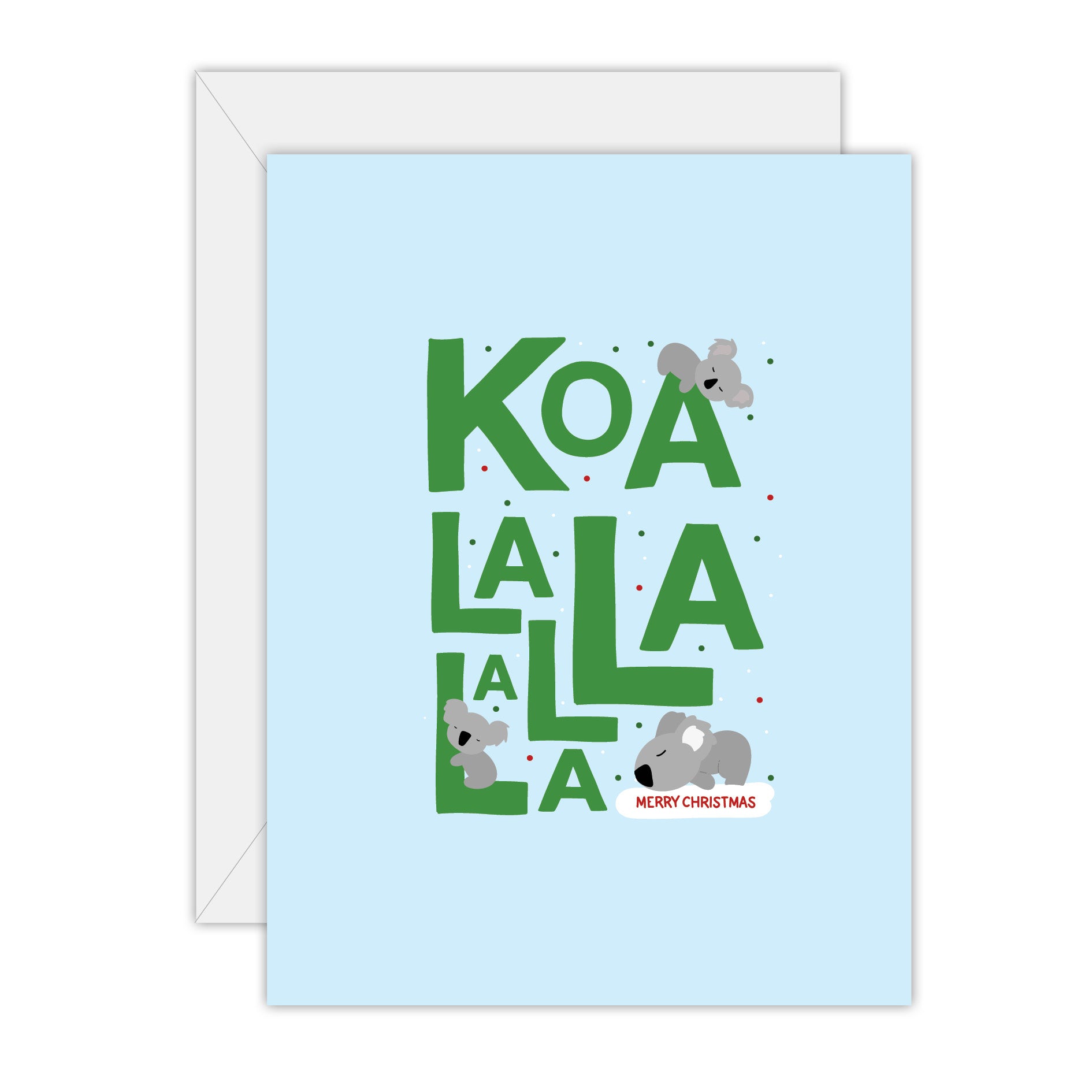 Koala la la la - Christmas Greeting Card