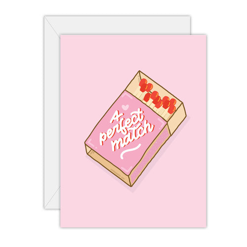 A perfect match - Greeting Card