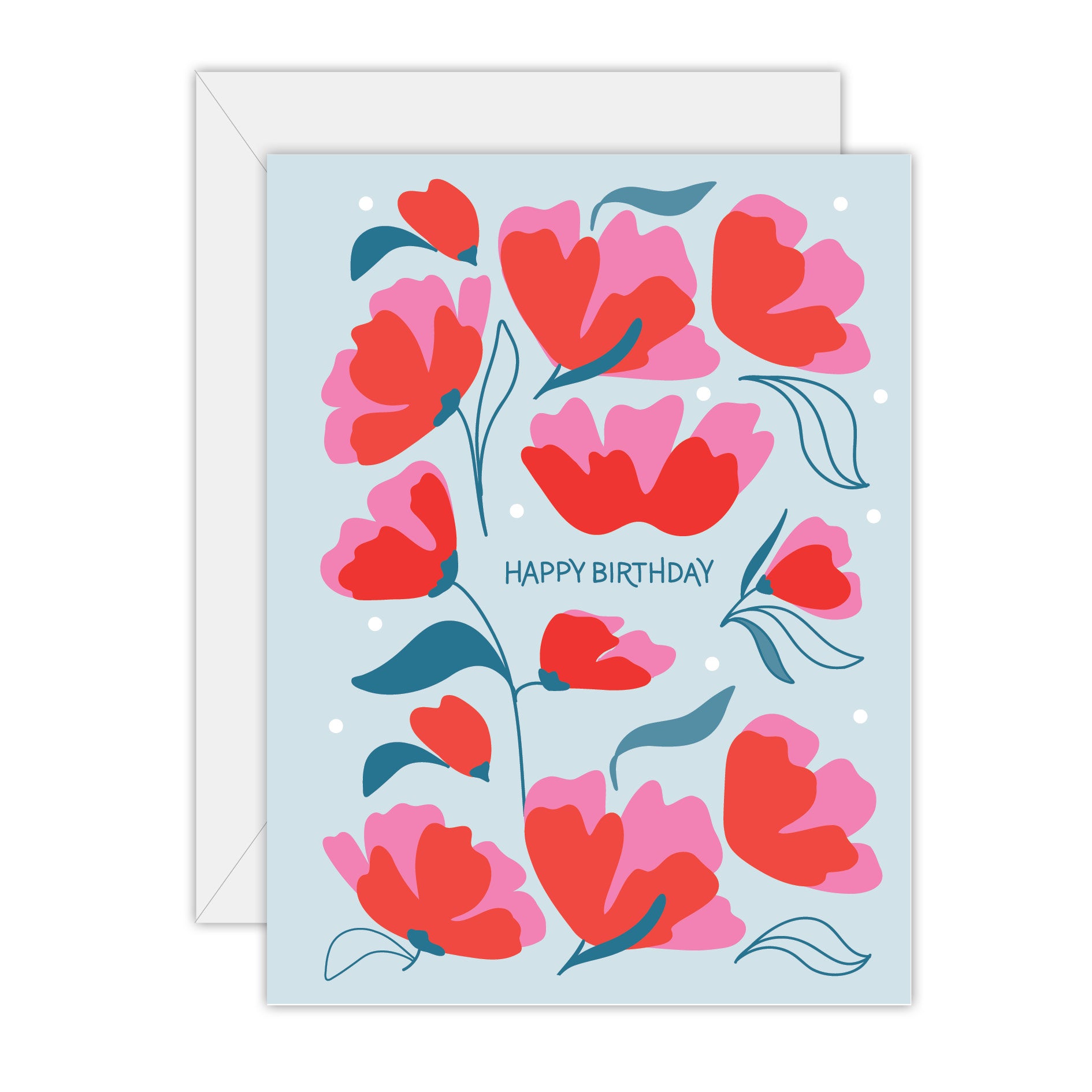Happy Birthday - Floral - Birthday Card