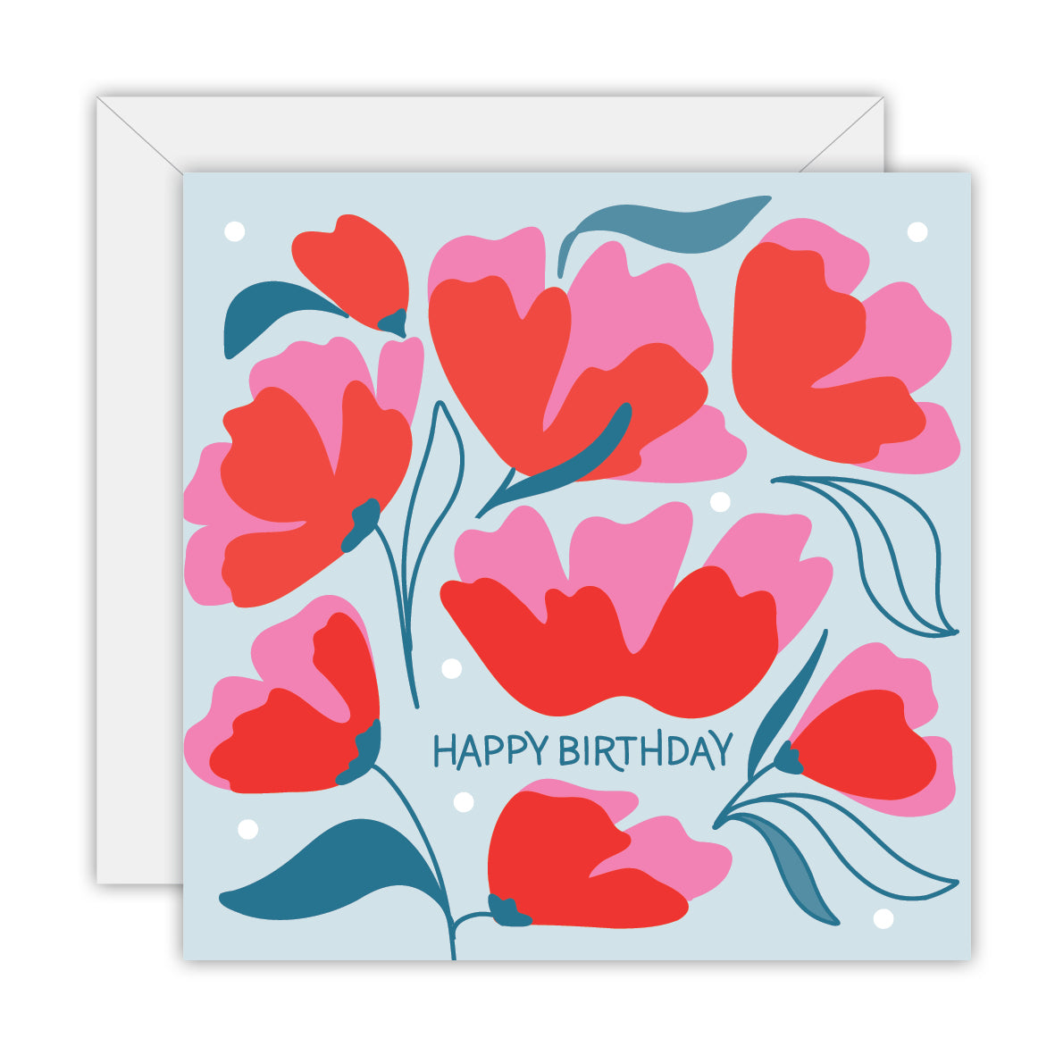 Happy Birthday - Floral - Birthday Card