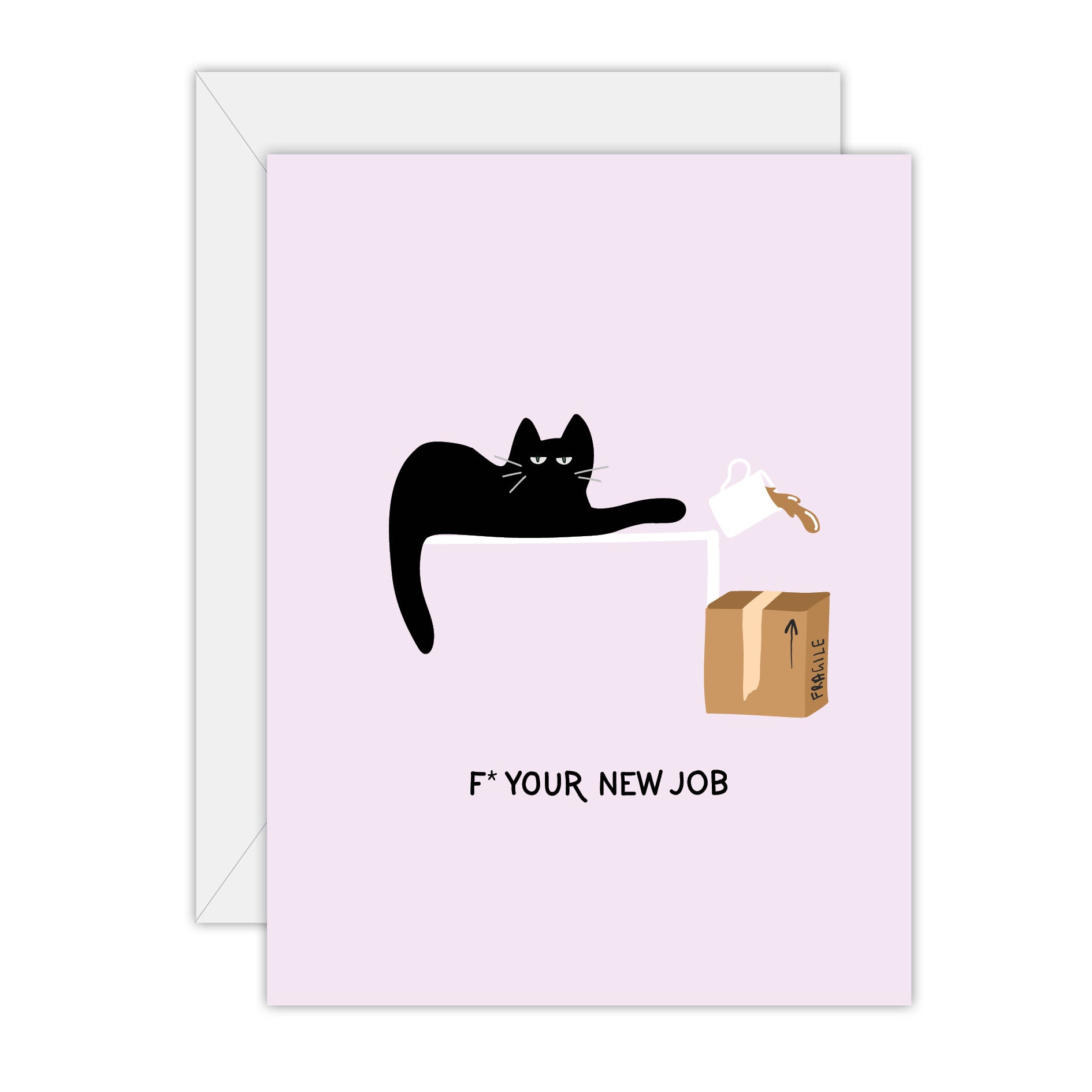 F your new job - Congratulations Card