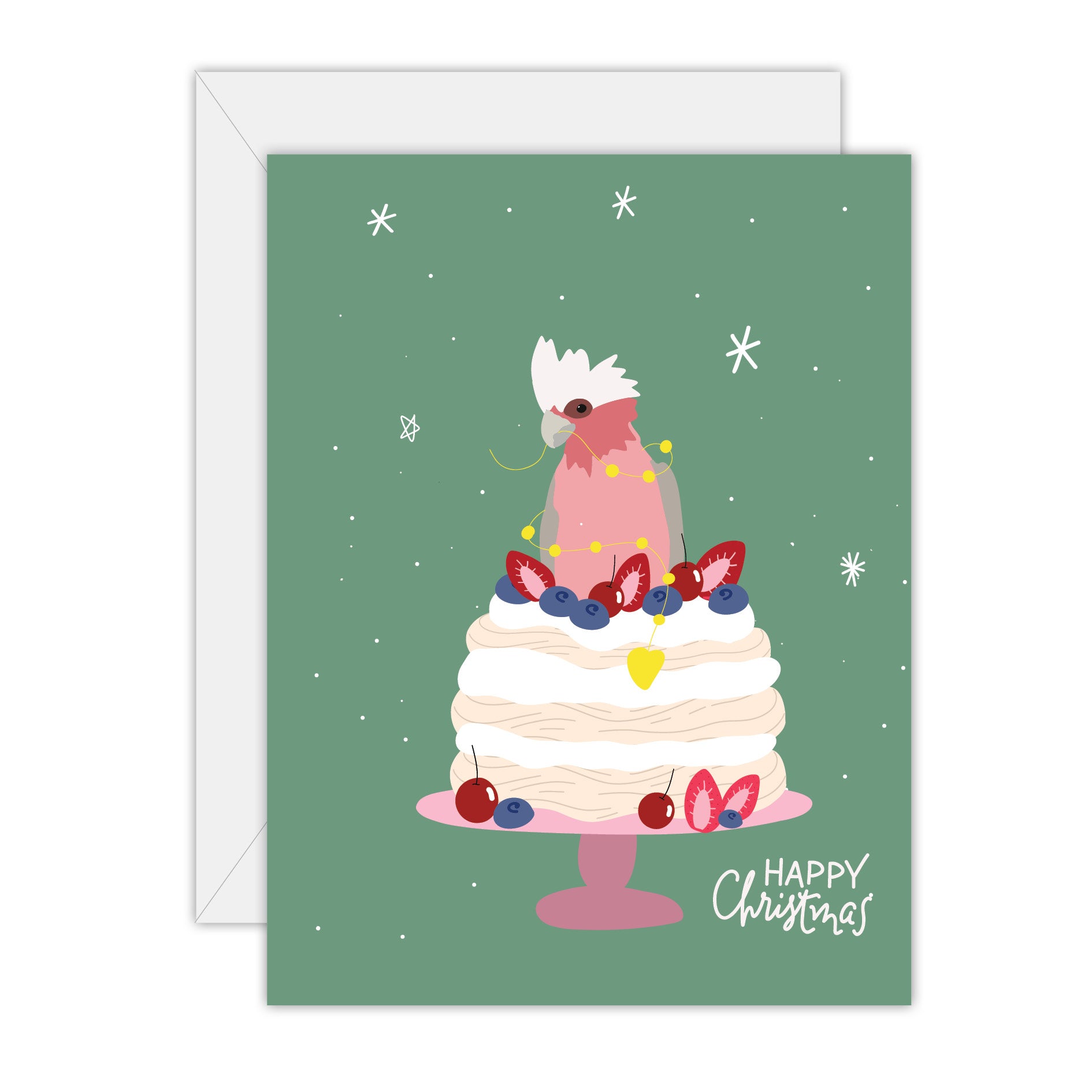 Happy Christmas - Galah - Christmas Greeting Card