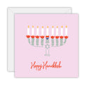 Happy Hanukkah - Menorah - Hanukkah Greeting Card
