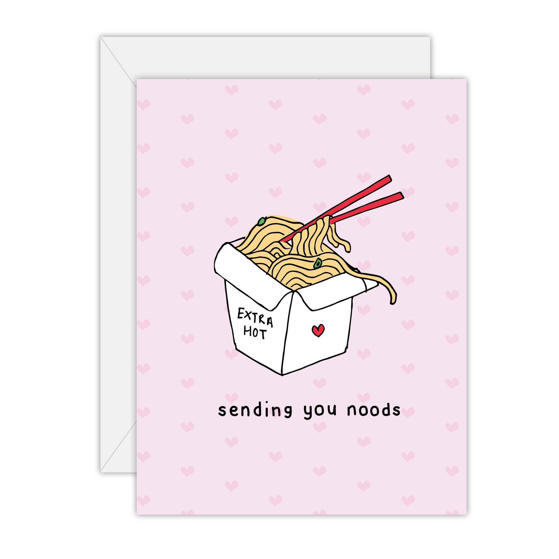 Sending Noods - Love Greeting Card