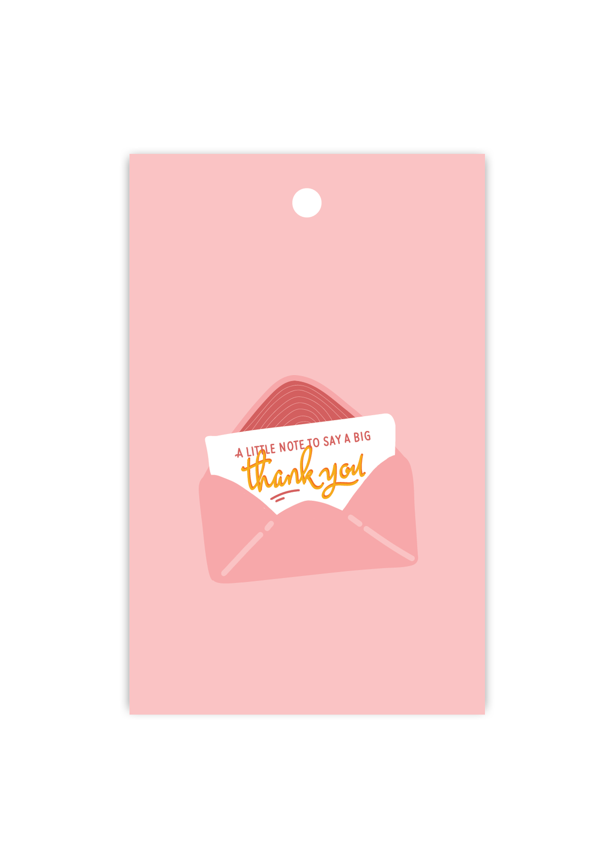 A little note to say a big thanks - Gift Tag