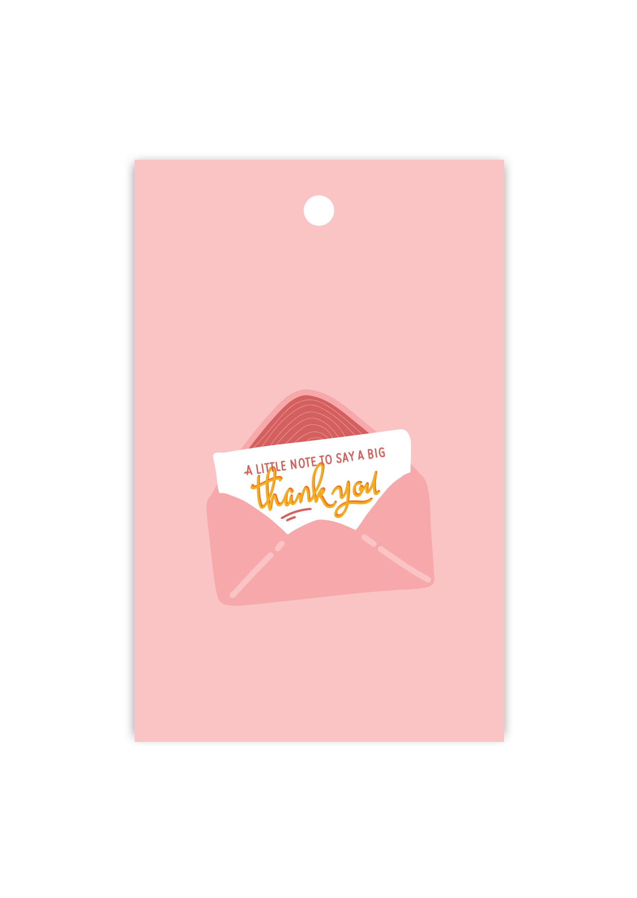 A little note to say a big thanks - Gift Tag
