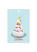 Happy Christmas - Sulphur Crested Cockatoo - Gift Tag