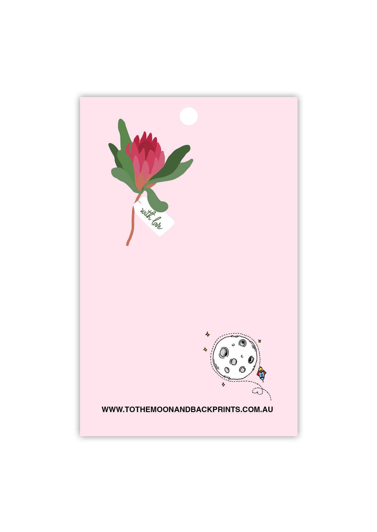 Protea bouquet - Gift Tag
