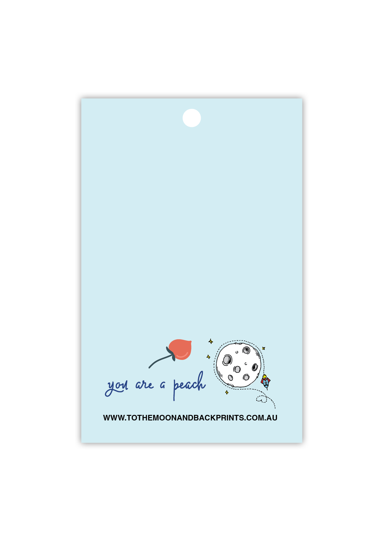 Thanks a bunch, you’re a peach - Gift Tag