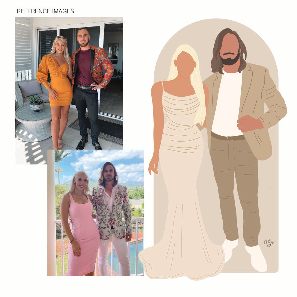 Custom Modern Monochrome Illustration – Digital Portrait PDF