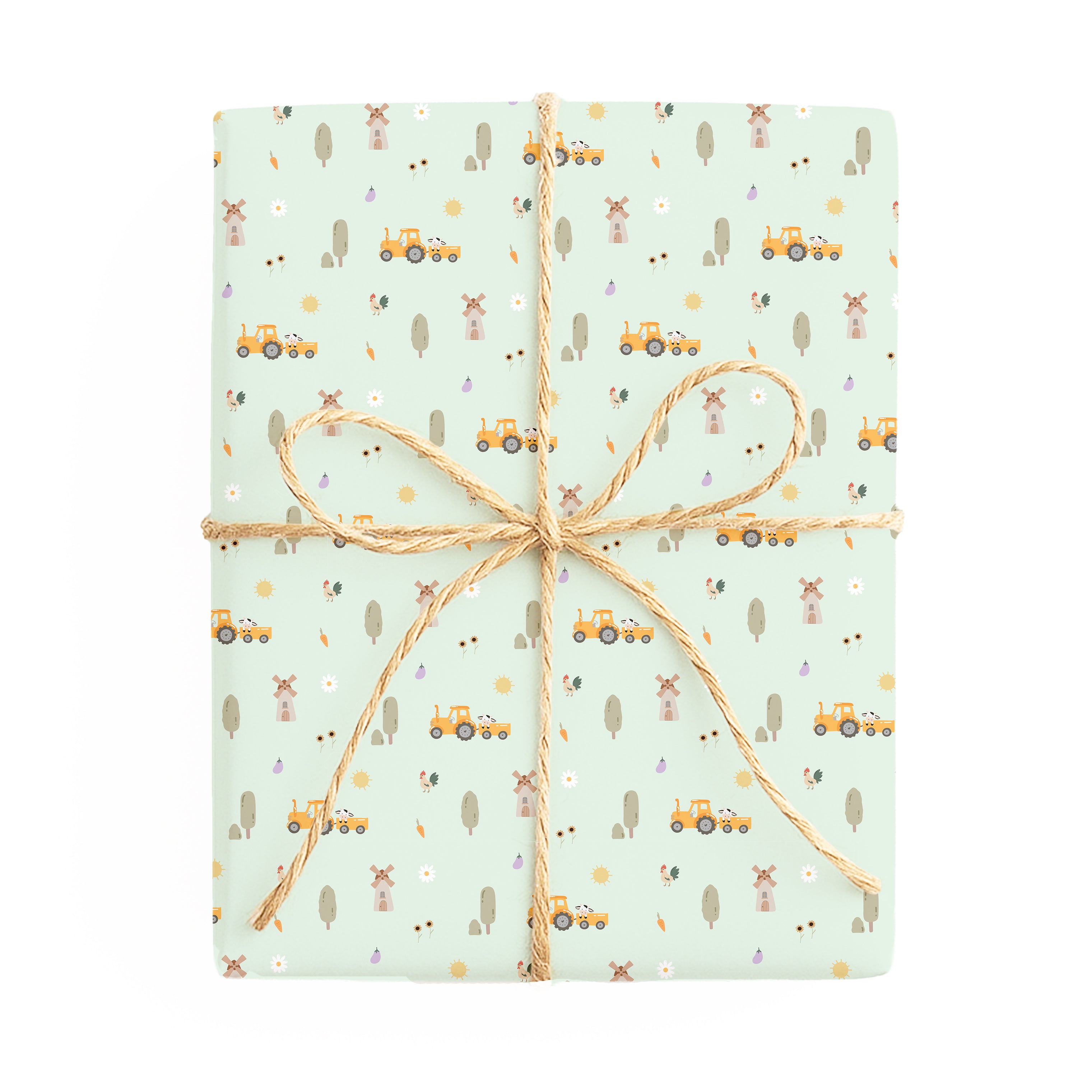 Baby - Australiana / Farm - Double Sided Wrapping Paper