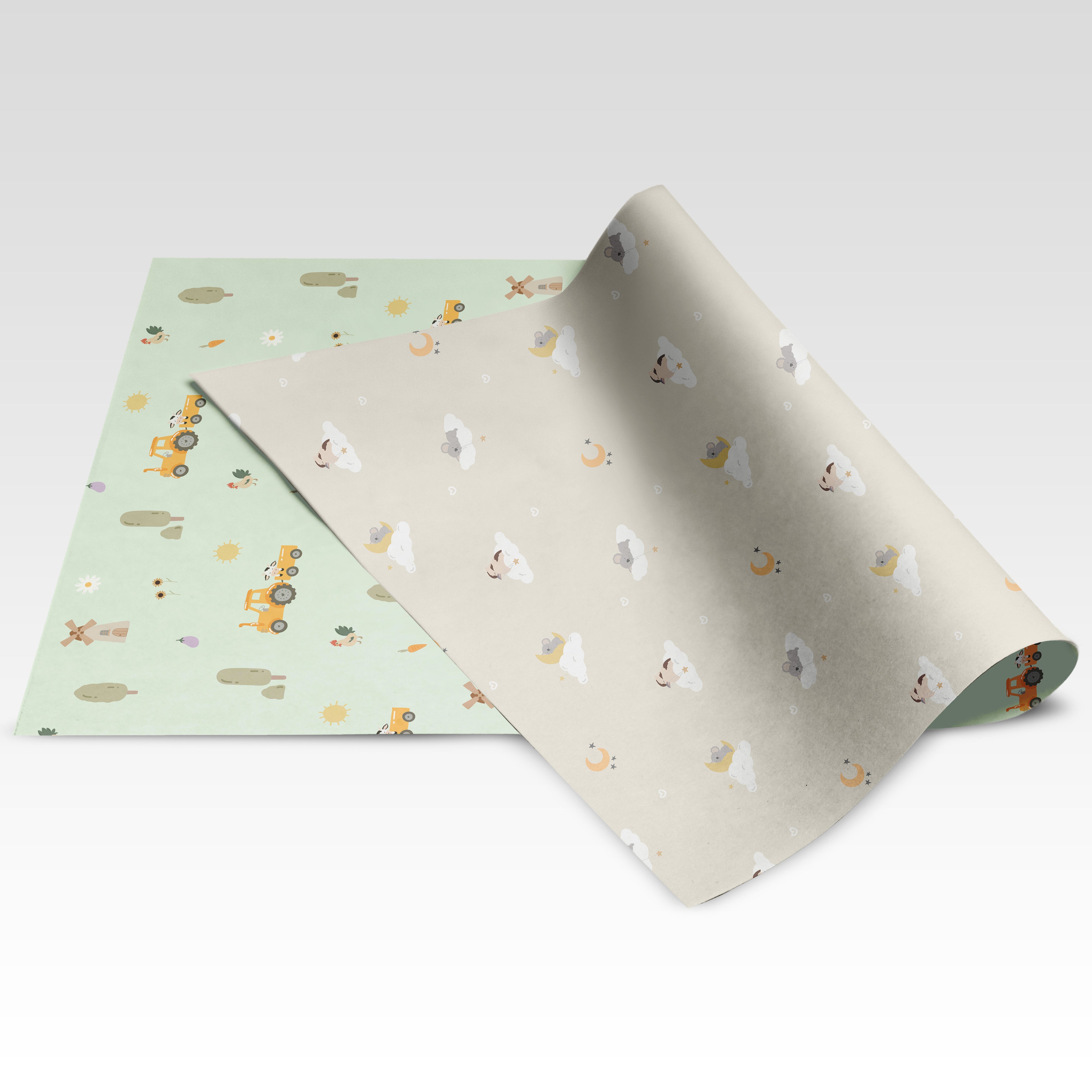 Koala New Birthday & Baby Shower Matching Set: Birthday Cards, Double Sided Wrapping Paper and Gift Tags