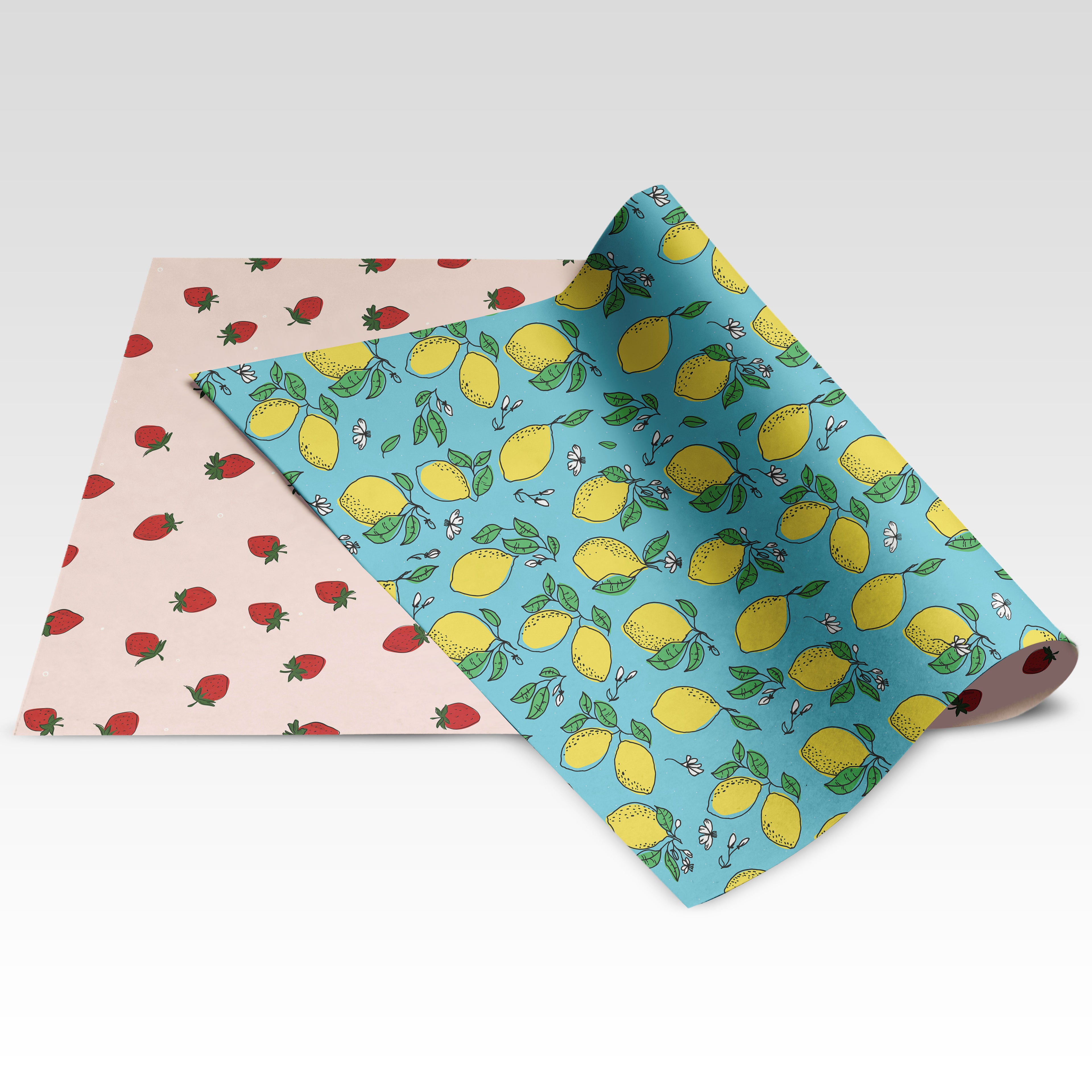 Berry Birthday & Main Squeeze Matching Set: Birthday Cards, Double Sided Wrapping Paper and Gift Tags