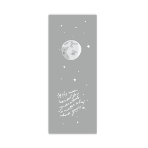 Let the moon remind you - bookmark